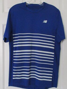 New Balance Mens S/S Royal Blue Ventilated Active Crew T-Shirt NWOT- Size Small*